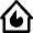 Natural Disaster Fire House 2 Icon from Nova Line Set