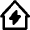 Natural Disaster Thunder Lightning House Icon from Nova Line Set