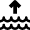 Natural Disaster Water Level Increase Icon from Nova Solid Set