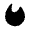 Fire Minimalistic Icon from Solar Bold Set