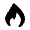 Flame Icon from Solar Bold Set