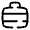 Suitcase Lines Icon from Solar Broken Set