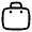 Suitcase Icon from Solar Linear Set