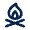 Campfire Line Icon from Mingcute Line Set
