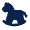 Toy Horse Fill Icon from Mingcute Fill Set