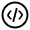 Code Circle Icon from Solar Linear Set