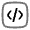 Code Square Icon from Solar Line Duotone Set