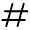 Hashtag Icon from Solar Bold Set
