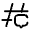 Hashtag Chat Icon from Solar Broken Set