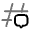 Hashtag Chat Icon from Solar Line Duotone Set