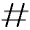 Hashtag Icon from Solar Line Duotone Set