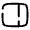 Sidebar Minimalistic Icon from Solar Broken Set