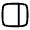 Sidebar Minimalistic Icon from Solar Linear Set
