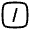 Slash Square Icon from Solar Linear Set