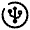 USB Circle Icon from Solar Broken Set