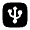 USB Square Icon from Solar Bold Set