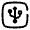 USB Square Icon from Solar Broken Set