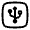 USB Square Icon from Solar Linear Set