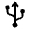 USB Icon from Solar Bold Set
