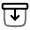 Archive Down Icon from Solar Line Duotone Set