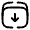 Archive Down Minimlistic Icon from Solar Broken Set