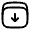 Archive Down Minimlistic Icon from Solar Linear Set