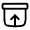 Archive Up Icon from Solar Linear Set