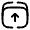 Archive Up Minimlistic Icon from Solar Broken Set