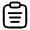 Clipboard Icon from Solar Linear Set