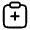 Clipboard Add Icon from Solar Linear Set