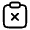 Clipboard Remove Icon from Solar Linear Set