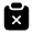 Clipboard Remove Icon from Solar Bold Set