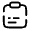 Clipboard Text Icon from Solar Broken Set