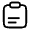 Clipboard Text Icon from Solar Linear Set