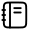 Notebook Icon from Solar Linear Set