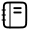 Notebook Icon from Solar Line Duotone Set