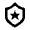 Object Shield Star Icon from Nova Line Set