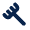 Rake Fill Icon from Mingcute Fill Set