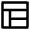 Layout Top Left Split Center Row Icon from Nova Line Set