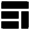 Layout Top Right Split Center Row Icon from Nova Solid Set