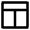 Layout Top Split Center Column Icon from Nova Line Set