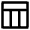 Layout Top Split Three Column Icon from Nova Line Set