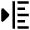 Paragraph Indent Right 3 Icon from Nova Line Set