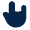 Finger Rock Fill Icon from Mingcute Fill Set