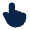 Hand Finger 2 Fill Icon from Mingcute Fill Set
