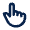 Hand Finger 2 Line Icon from Mingcute Line Set