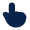 Hand Finger Fill Icon from Mingcute Fill Set