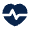 Heartbeat 2 Fill Icon from Mingcute Fill Set