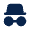 Incognito Mode Fill Icon from Mingcute Fill Set
