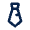 Necktie Line Icon from Mingcute Line Set
